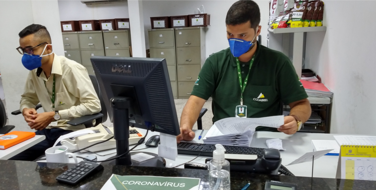 Produtores vendem café por aplicativo para a Cooabriel