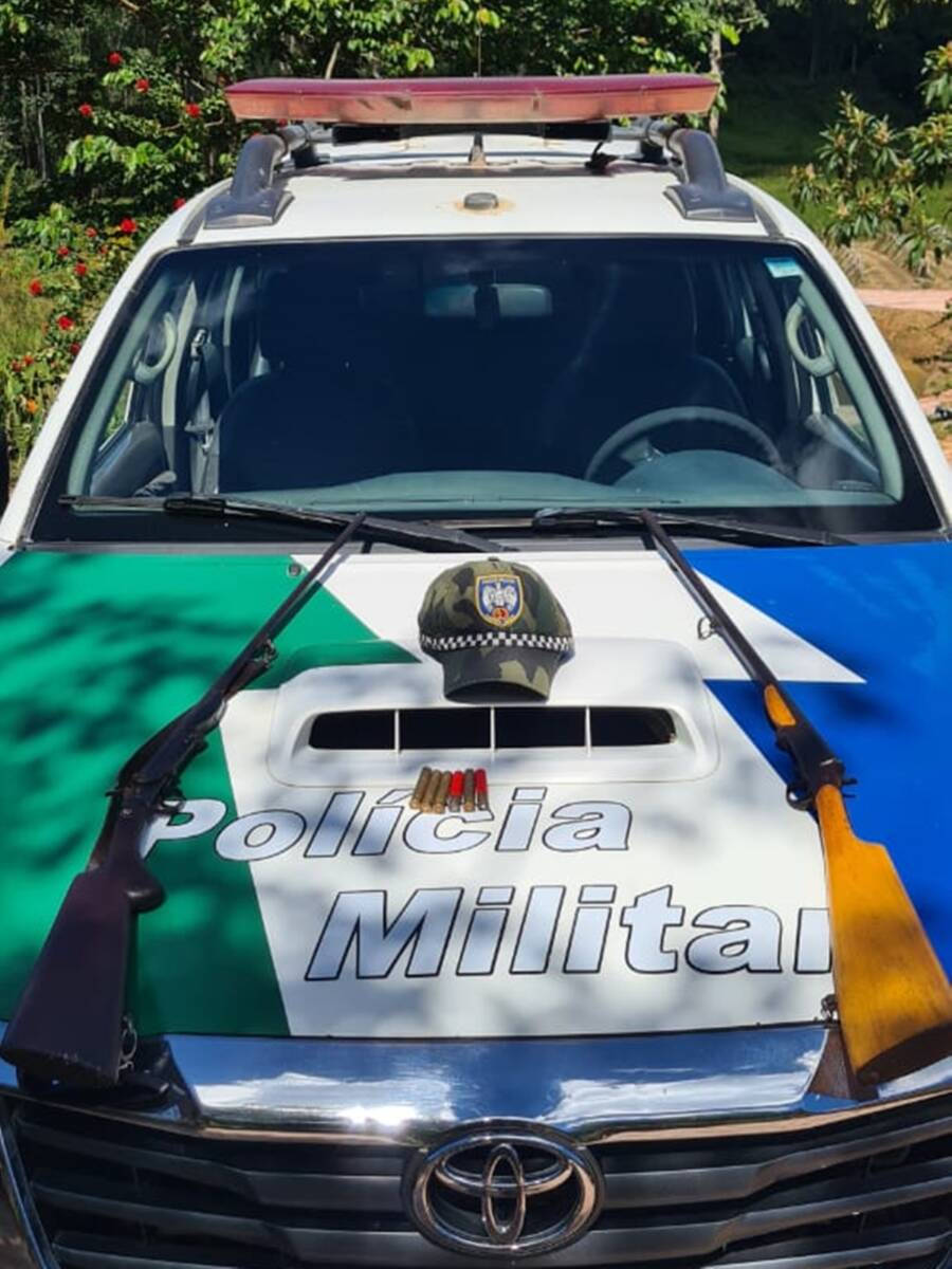 Polícia Ambiental apreende armas em Domingos Martins