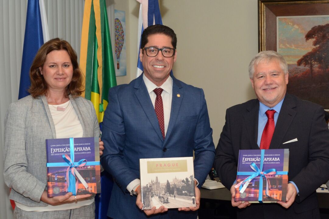 Presidente da Assembleia Legislativa do Espírito Santo recebe comitiva da República Tcheca