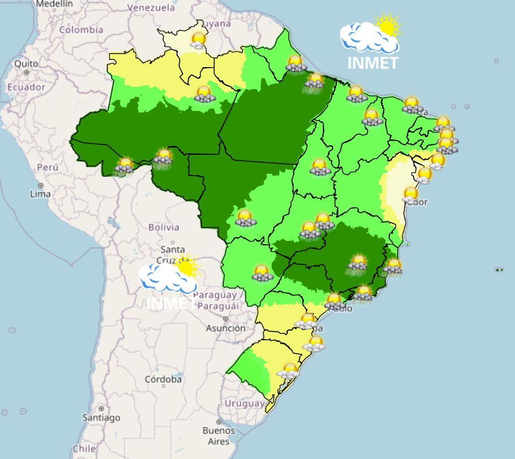 Calor intenso e pancadas de chuva marcam a última semana do verão no Espírito Santo