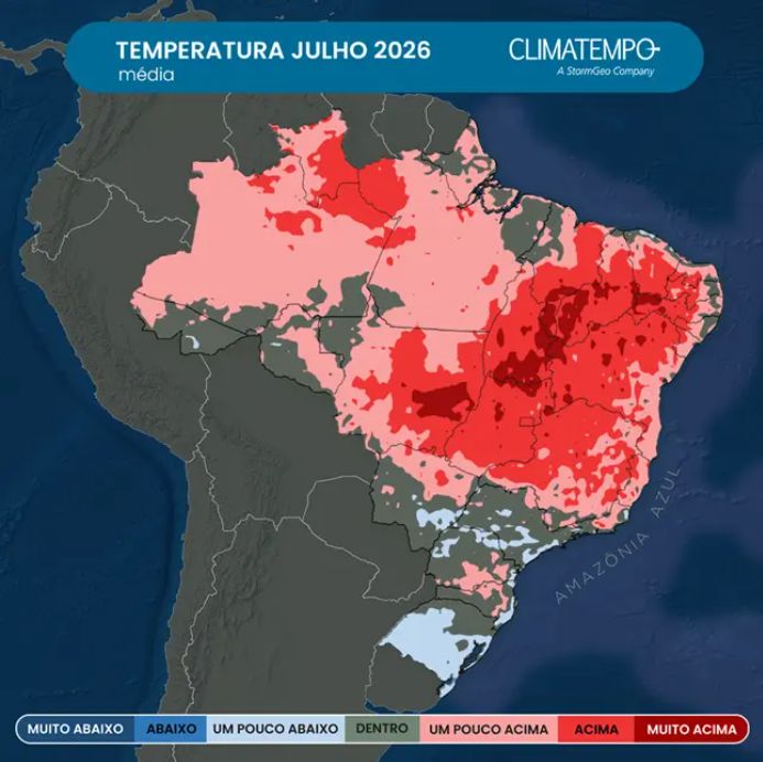 Julho terá influência crescente do El Niño, com mudanças no padrão de chuva e temperatura no Brasil