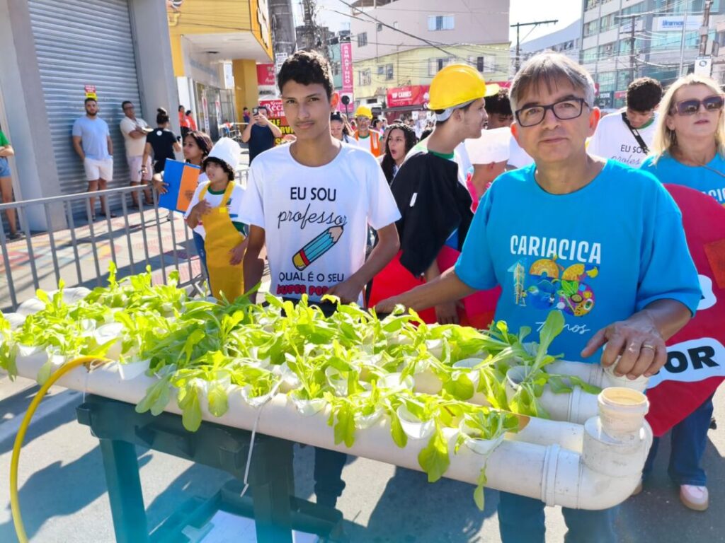 Horta hidropônica transforma aulas de Química em experiência prática para estudantes no ES