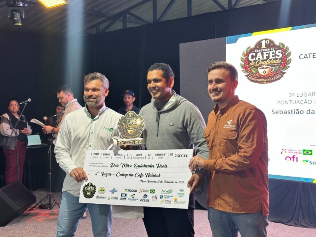 Concurso premia produtores de café conilon de Nova Venécia e Vila Pavão