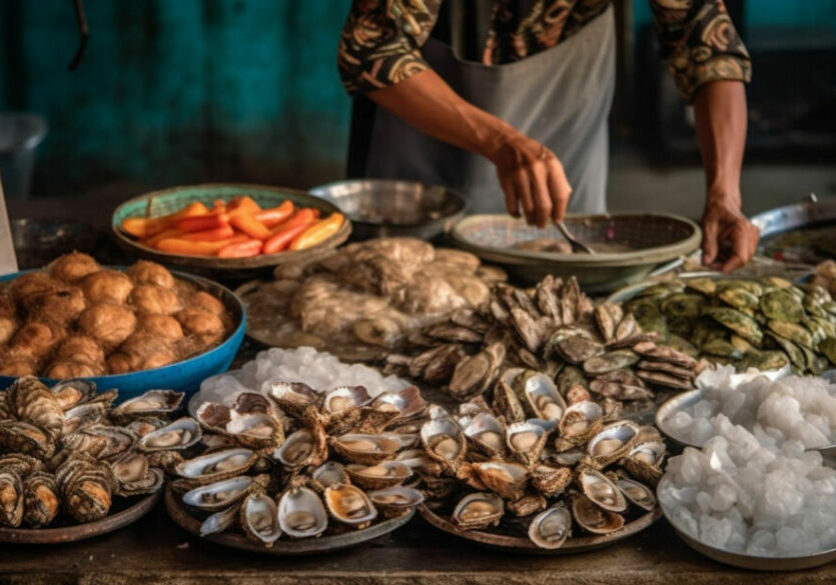 Frutos do mar, mexilhão, molusco - Freepik