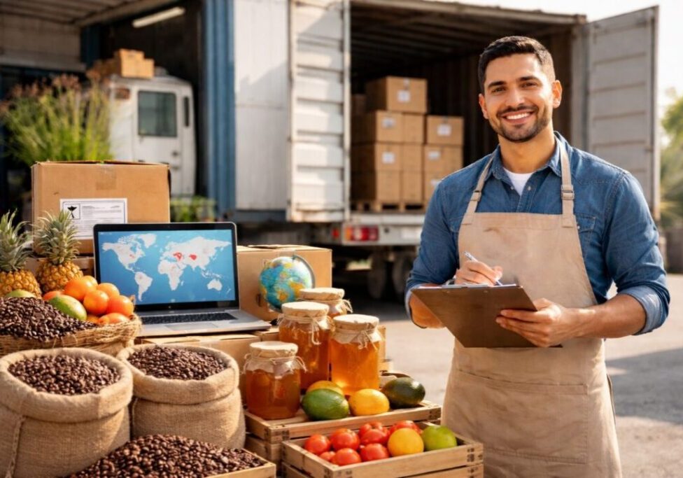 Pequenos negócios e produtos agrícolas, exportação, venda - ChatGPT