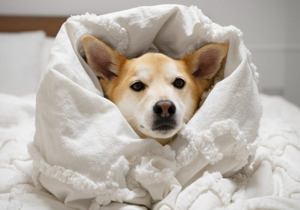 Pets com frio - cão - cachorro - Freepik