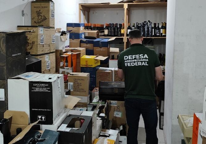 Vinhos apreendidos - Mapa